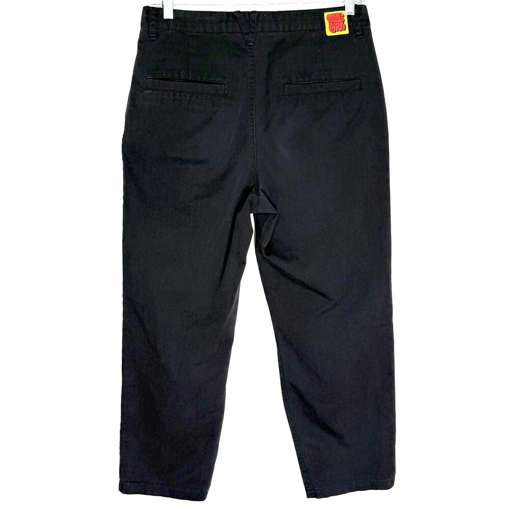 Empyre Relax Black Twill Pants Size 30 (32x27) Loose Relaxed Fit Straight Leg